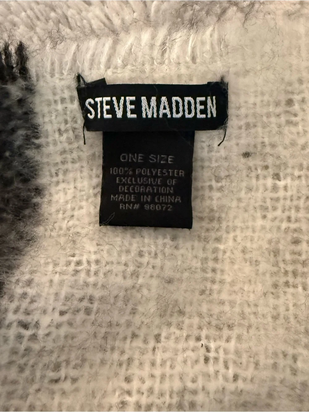 Steve Madden Plaid Blanket Scarf